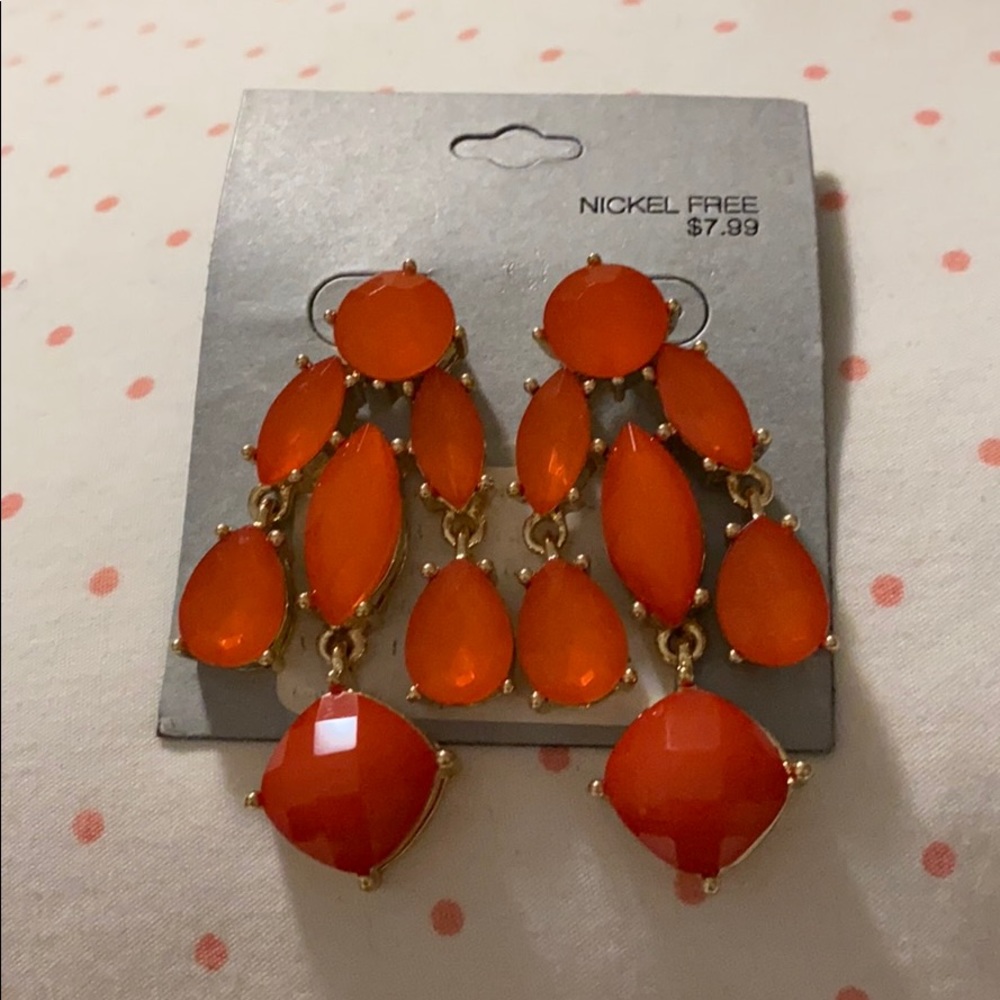 Red earrings